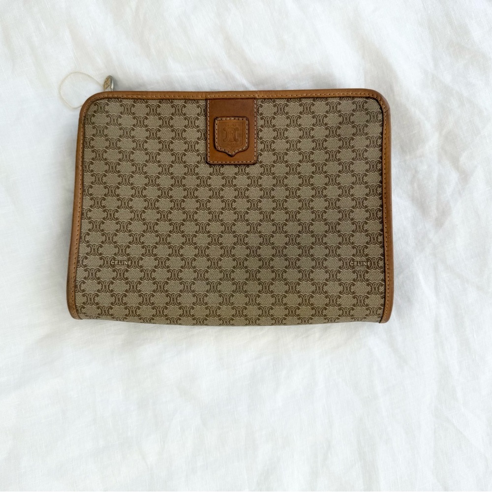 Brown Monogram Clutch
